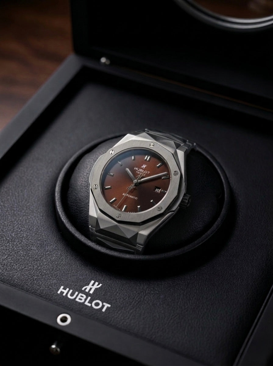 Hublot Cut Rotating Back (Swiss like)