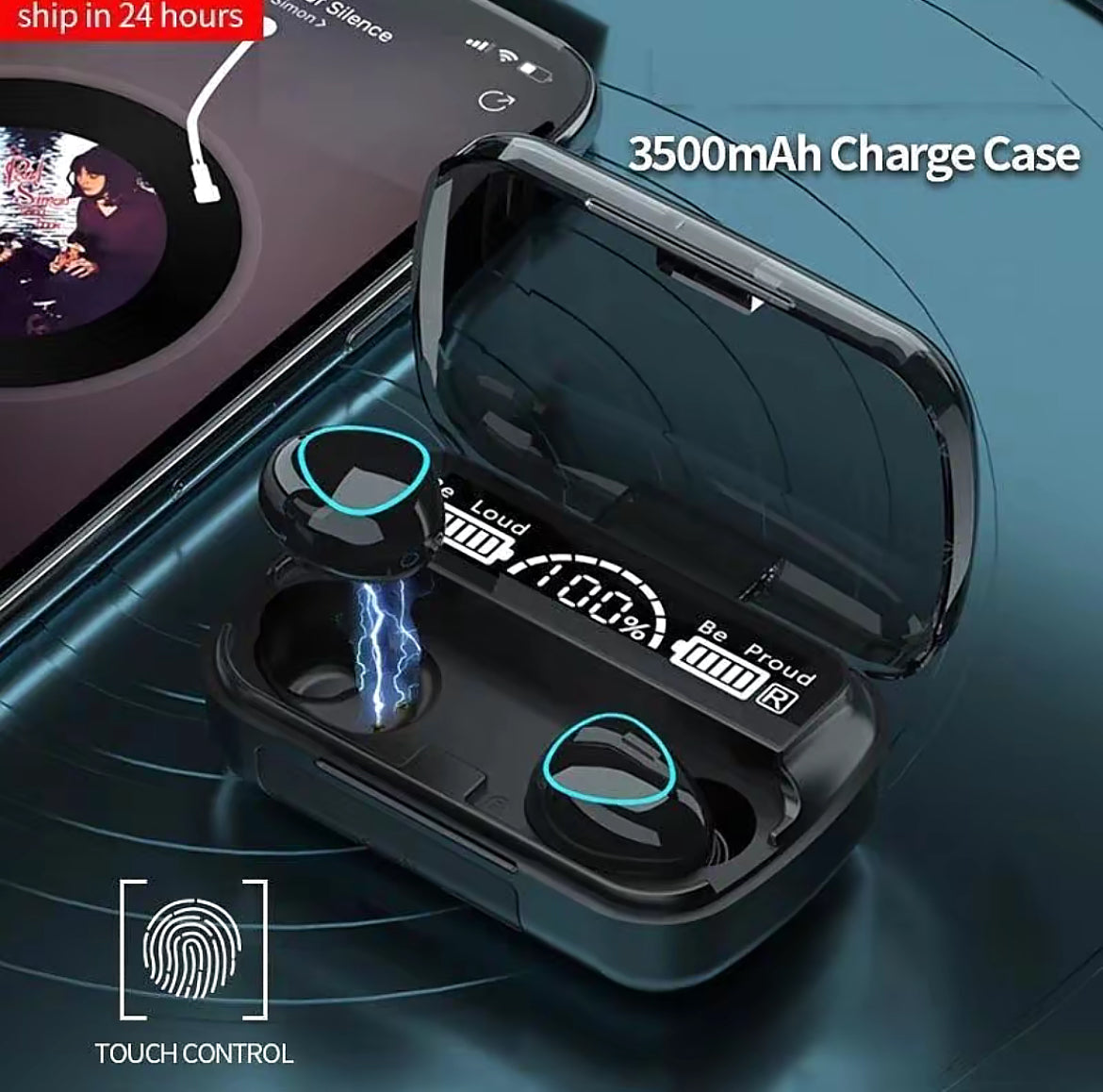 M10 Wireless Headphones Bluetooth-compatible Earphone In-Ear Headset Sports Stereo Noise Canceling Earbud/ M10 Bluetooth Earbuds