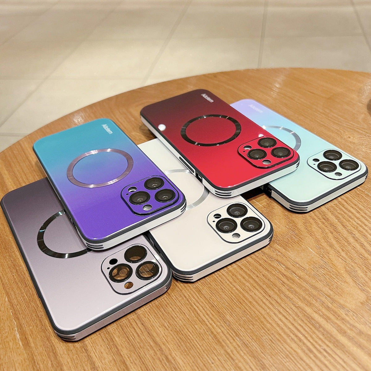 Glossy Gradient iPhone Case - Purple Blue