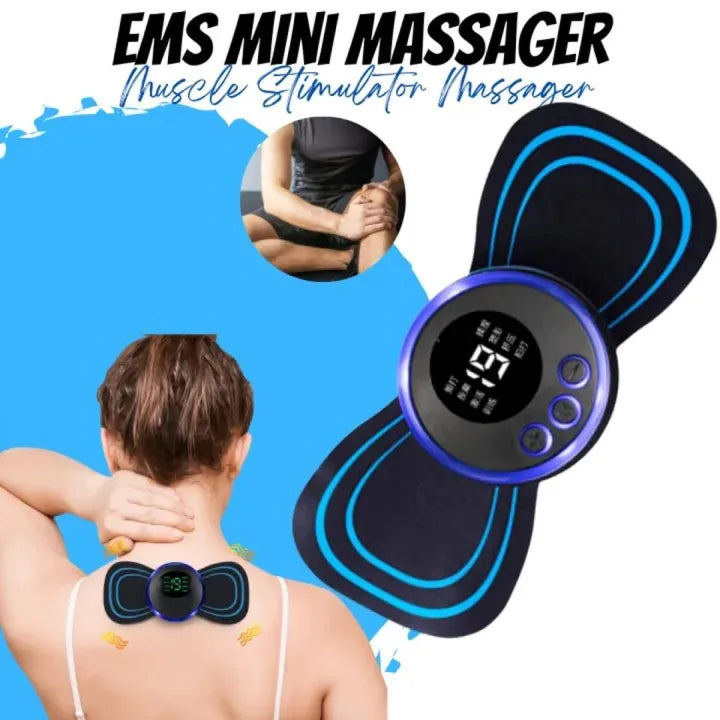 EMS Mini Body Massager Pulse Neck Pain Relief EMS Butterfly