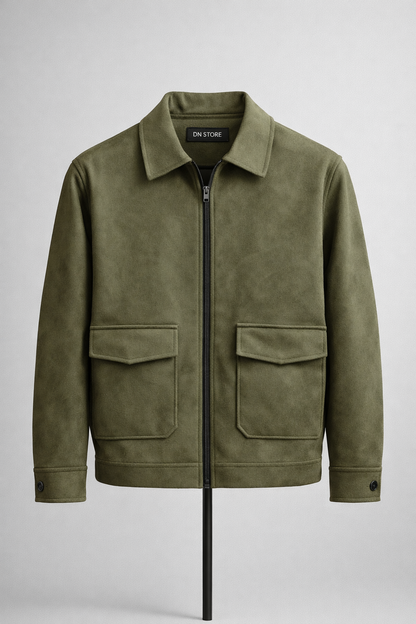 DN suede classic shacket