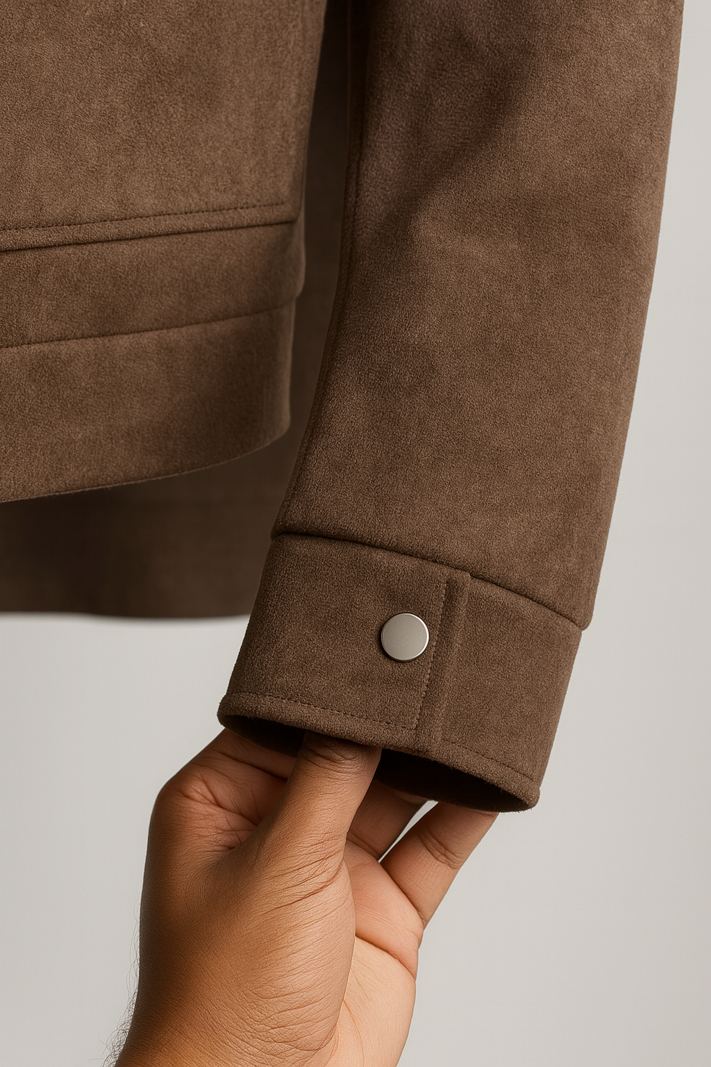 DN suede classic shacket