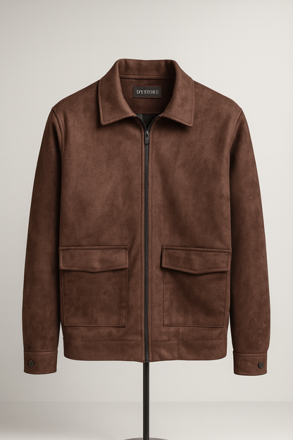 DN suede classic shacket