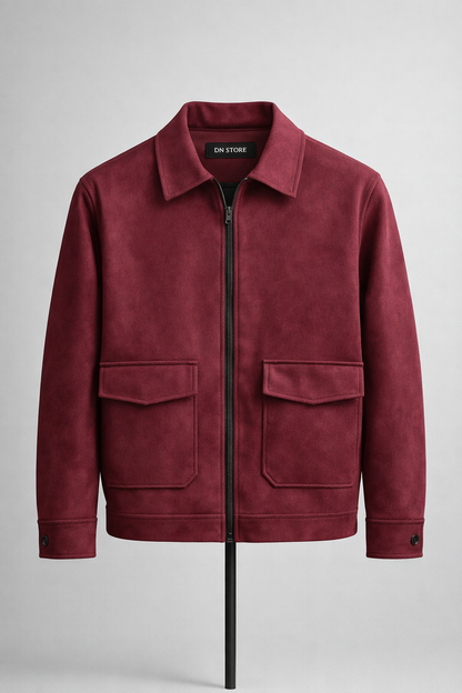 DN suede classic shacket