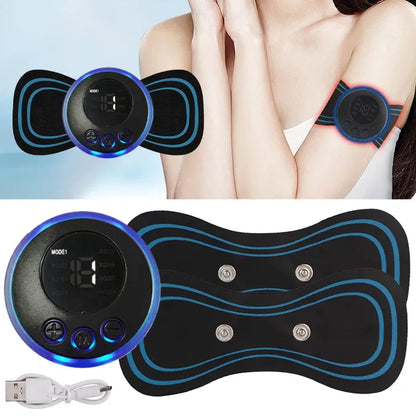 EMS Mini Body Massager Pulse Neck Pain Relief EMS Butterfly