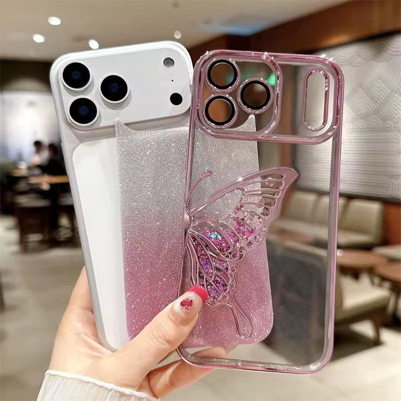 Shimmery Butterfly Glitter Case (Available in 6 colors)
