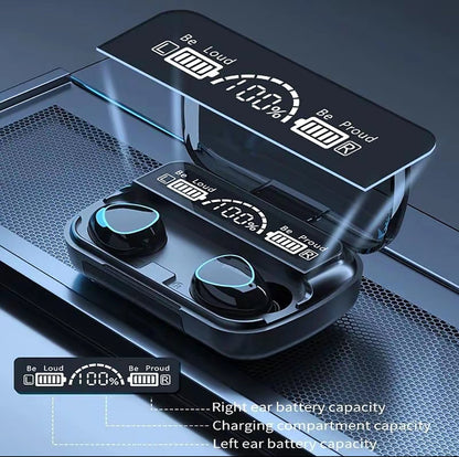 M10 Wireless Headphones Bluetooth-compatible Earphone In-Ear Headset Sports Stereo Noise Canceling Earbud/ M10 Bluetooth Earbuds