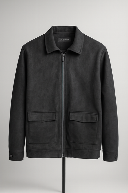 DN suede classic shacket