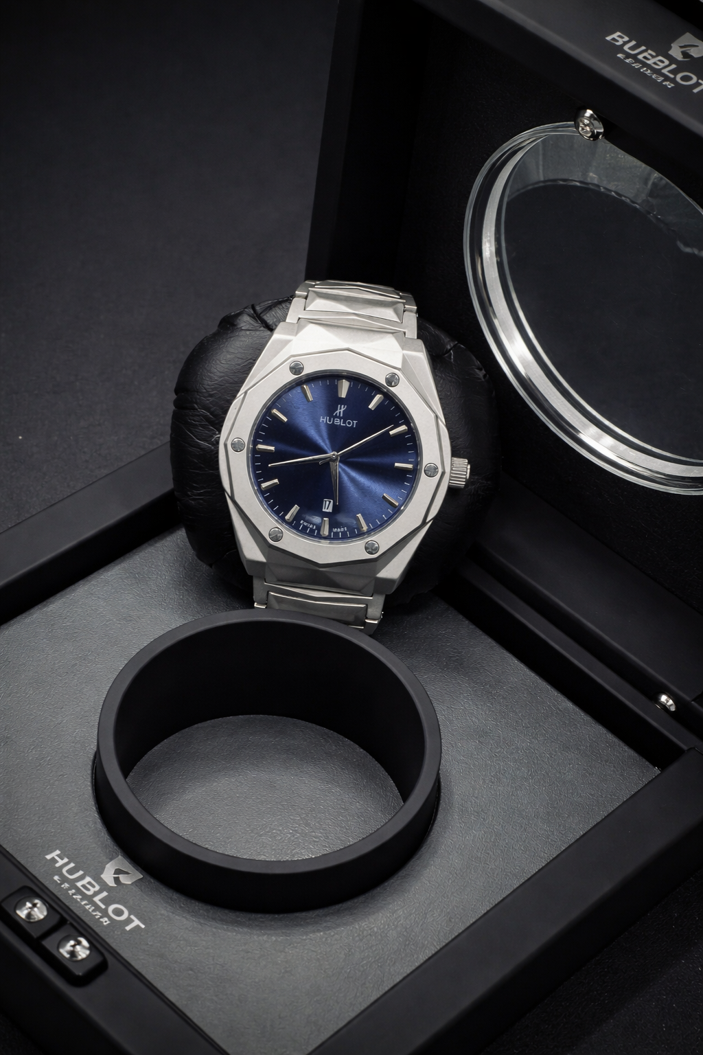 Hublot Cut Rotating Back (Swiss like)