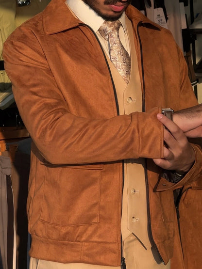 DN suede classic shacket