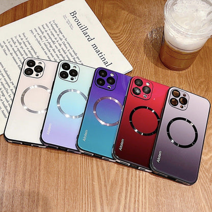 Glossy Gradient iPhone Case - Purple Blue