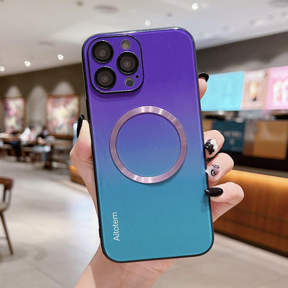 Glossy Gradient iPhone Case - Purple Blue