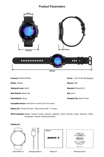 Blood Pressure Smart Watch